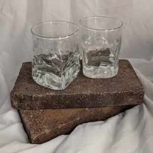 Duo de verres - effet glaçons